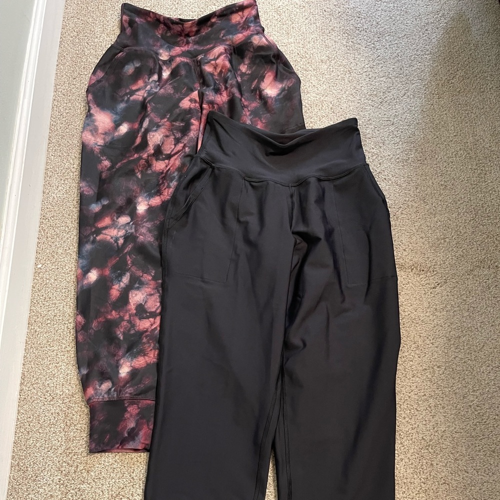 Old Navy Active High Rise Joggers Go Dry (Size Small Petite) Two pairs